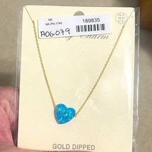 Blue Heart Necklace